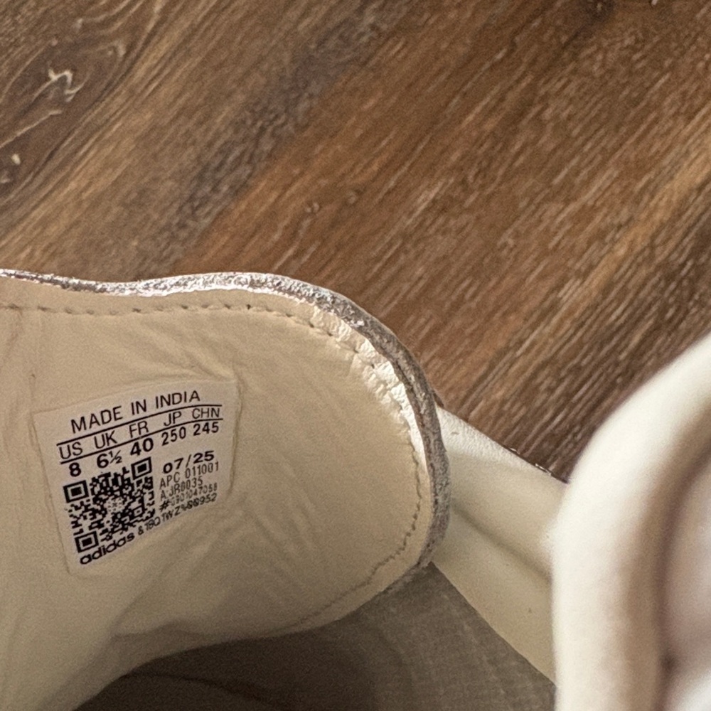 Adidas Metallic Silver Sneakers - Picture 5 of 5